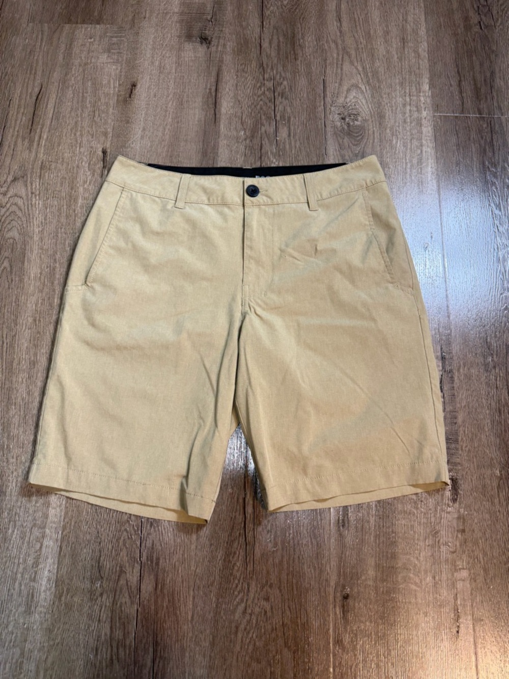 RSQ Men's Khaki Flat-Front Shorts